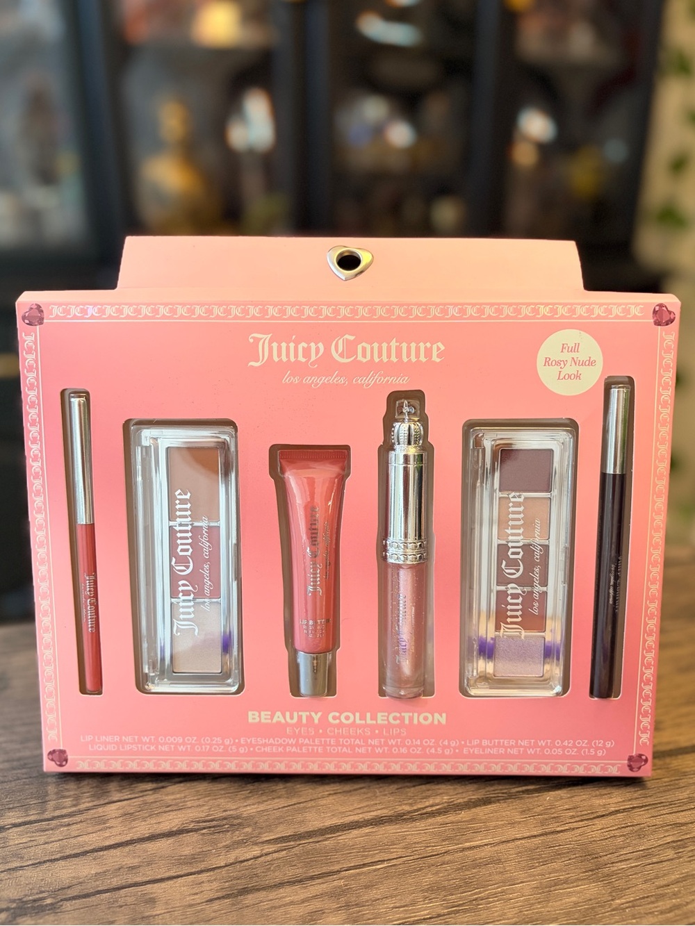 Juicy Couture Beauty Collection Lips,Eyes & cheeks Set-Rosy Nude Collection